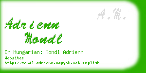 adrienn mondl business card